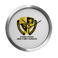 USACC - M01 - 03 - DUI - US Army Cadet Command with Text Modern Wall Clock