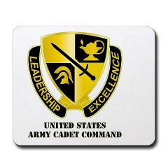 USACC - M01 - 03 - DUI - US Army Cadet Command with Text Mousepad - Click Image to Close
