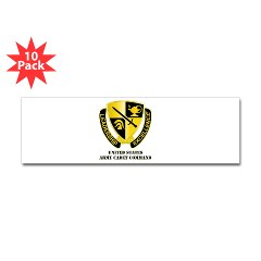 USACC - M01 - 01 - DUI - US Army Cadet Command with Text Sticker (Bumper 10 pk) - Click Image to Close
