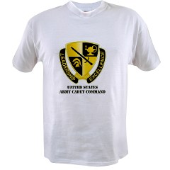 USACC - A01 - 04 - DUI - US Army Cadet Command with Text Value T-Shirt