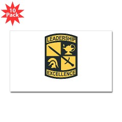 USACC - M01 - 01 - SSI - US Army Cadet Command Sticker (Rectangle 10 pk)