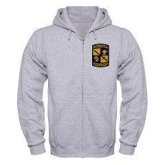 USACC - A01 - 03 - SSI - US Army Cadet Command Zip Hoodie - Click Image to Close