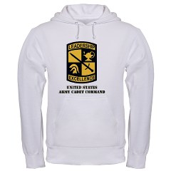 USACC - A01 - 03 - SSI - US Army Cadet Command with Text Hooded Sweatshirt