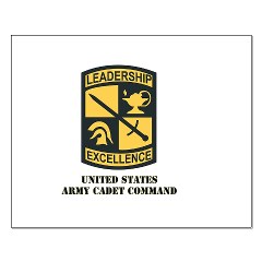 USACC - M01 - 02 - SSI - US Army Cadet Command with Text Small Poster