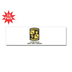 USACC - M01 - 01 - SSI - US Army Cadet Command with Text Sticker (Bumper 10 pk)