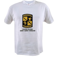 USACC - A01 - 04 - SSI - US Army Cadet Command with Text Value T-Shirt