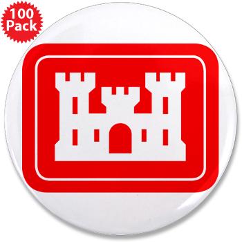 USACE - M01 - 01 - U.S. Army Corps of Engineers (USACE) - 3.5" Button (100 pack) - Click Image to Close