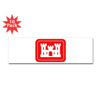USACE - M01 - 01 - U.S. Army Corps of Engineers (USACE) - Sticker (Bumper 10 pk) - Click Image to Close