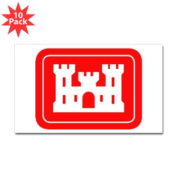 USACE - M01 - 01 - U.S. Army Corps of Engineers (USACE) - Sticker (Rectangle 10 pk)