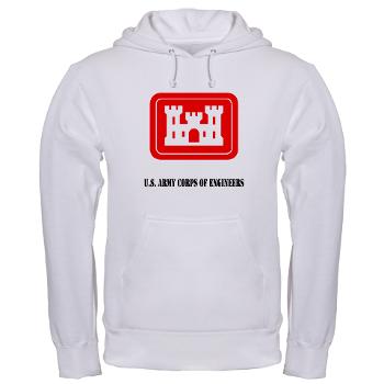 USACE - A01 - 03 - U.S. Army Corps of Engineers (USACE) with Text - Hooded Sweatshirt
