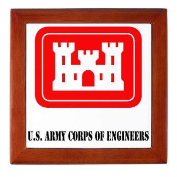 USACE - M01 - 03 - U.S. Army Corps of Engineers (USACE) with Text - Keepsake Box