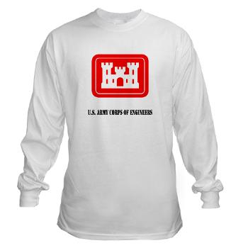 USACE - A01 - 03 - U.S. Army Corps of Engineers (USACE) with Text - Long Sleeve T-Shirt - Click Image to Close
