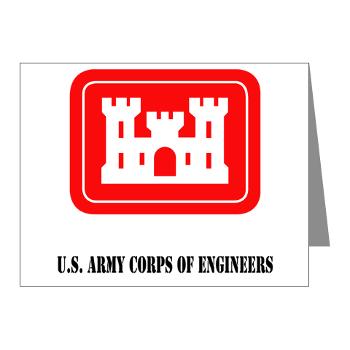 USACE - M01 - 02 - U.S. Army Corps of Engineers (USACE) with Text - Note Cards (Pk of 20) - Click Image to Close