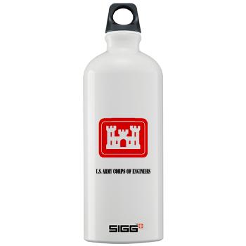 USACE - M01 - 03 - U.S. Army Corps of Engineers (USACE) with Text - Sigg Water Bottle 1.0L - Click Image to Close