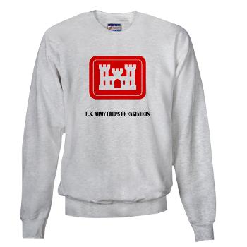 USACE - A01 - 03 - U.S. Army Corps of Engineers (USACE) with Text - Sweatshirt - Click Image to Close