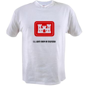 USACE - A01 - 04 - U.S. Army Corps of Engineers (USACE) with Text - Value T-shirt
