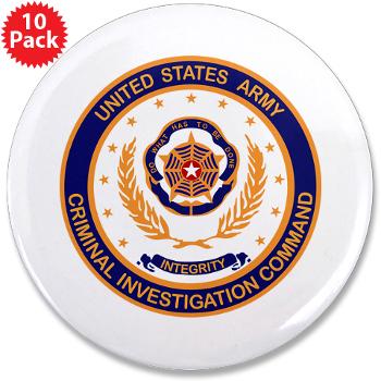 USACIDC - M01 - 01 - U.S. Army Criminal Investigation Command (USACIDC) - 3.5" Button (10 pack)