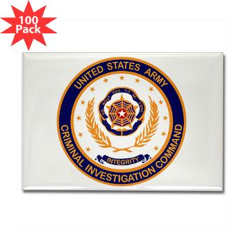 USACIDC - M01 - 01 - U.S. Army Criminal Investigation Command (USACIDC) - Rectangle Magnet (100 pack)