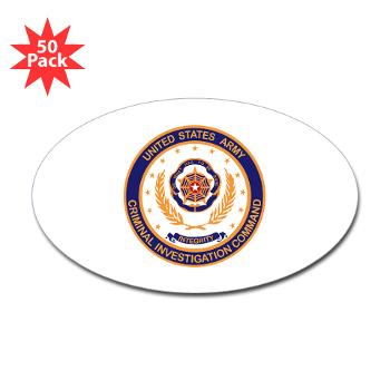 USACIDC - M01 - 01 - U.S. Army Criminal Investigation Command (USACIDC) - Sticker (Oval 50 pk)