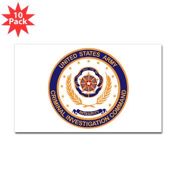 USACIDC - M01 - 01 - U.S. Army Criminal Investigation Command (USACIDC) - Sticker (Rectangle 10 pk) - Click Image to Close