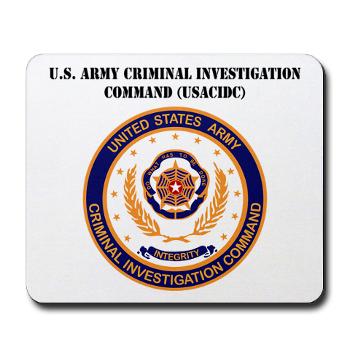 USACIDC - M01 - 03 - U.S. Army Criminal Investigation Command (USACIDC) with Text - Mousepad