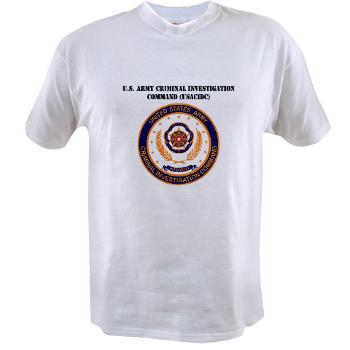 USACIDC - A01 - 04 - U.S. Army Criminal Investigation Command (USACIDC) with Text - Value T-shirt