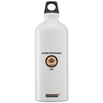 USACIL - M01 - 03 - Army Criminal Investigation Laboratory (USACIL) with Text - Sigg Water Bottle 1.0L
