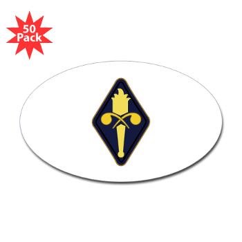 USACS - M01 - 01 - U.S. Army Chemical School - Sticker (Oval 10 pk)