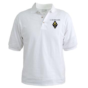 USACS - A01 - 04 - U.S. Army Chemical School with Text - Golf Shirt