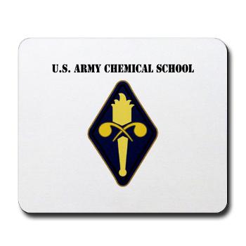 USACS - M01 - 03 - U.S. Army Chemical School with Text - Mousepad