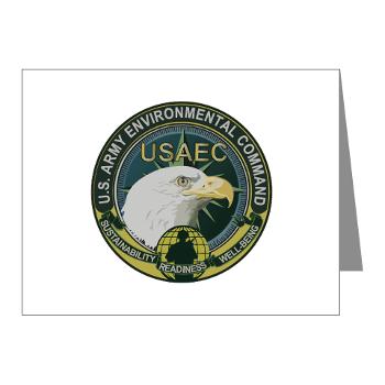USAEC - M01 - 02 - U.S. Army Environmental Command - Note Cards (Pk of 20)