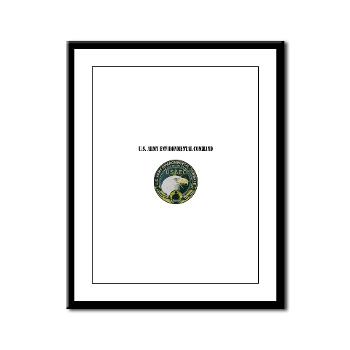 USAEC - M01 - 02 - U.S. Army Environmental Command with Text - Framed Panel Print