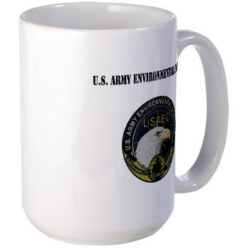USAEC - M01 - 03 - U.S. Army Environmental Command with Text - Large Mug - Click Image to Close