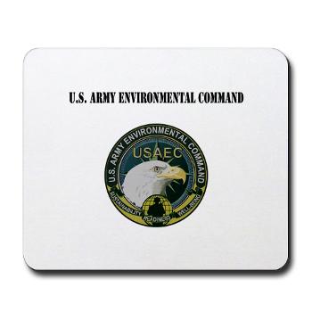 USAEC - M01 - 03 - U.S. Army Environmental Command with Text - Mousepad - Click Image to Close