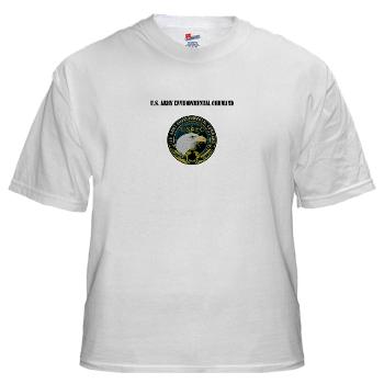 USAEC - A01 - 04 - U.S. Army Environmental Command with Text - White t-Shirt