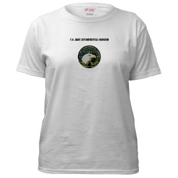 USAEC - A01 - 04 - U.S. Army Environmental Command with Text - Women's T-Shirt - Click Image to Close