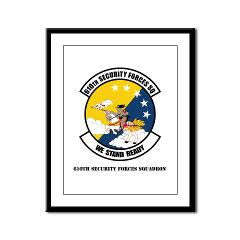 USAF610SS - M01 - 02 - DUI - 610th Security Force Squadron with Text - Framed Panel Print - Click Image to Close