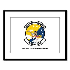 USAF610SS - M01 - 02 - DUI - 610th Security Force Squadron with Text - Large Framed Print - Click Image to Close