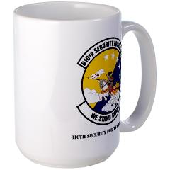 USAF610SS - M01 - 03 - DUI - 610th Security Force Squadron with Texte - Large Mug - Click Image to Close
