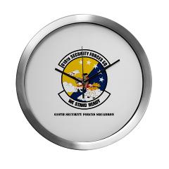 USAF610SS - M01 - 03 - DUI - 610th Security Force Squadron with Texte - Modern Wall Clock
