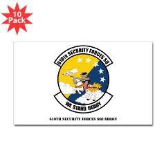 USAF610SS - M01 - 01 - DUI - 610th Security Force Squadron with Text - Sticker (Rectangle 10 pk) - Click Image to Close