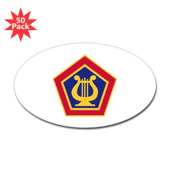 USAFB - M01 - 01 - U.S Army Field Band - Sticker (Oval 50 pk)
