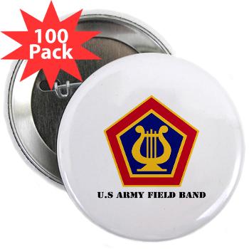 USAFB - M01 - 01 - U.S Army Field Band with Text - 2.25" Button (100 pack)