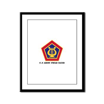 USAFB - M01 - 02 - U.S Army Field Band with Text - Framed Panel Print
