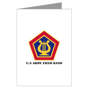 USAFB - M01 - 02 - U.S Army Field Band with Text - Greeting Cards (Pk of 10)