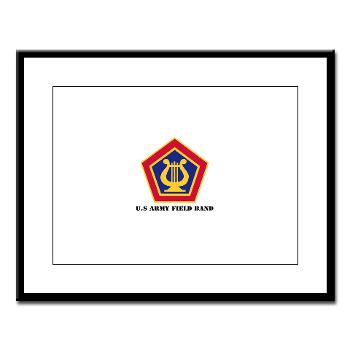 USAFB - M01 - 02 - U.S Army Field Band with Text - Large Framed Print