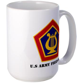 USAFB - M01 - 03 - U.S Army Field Band with Text - Large Mug