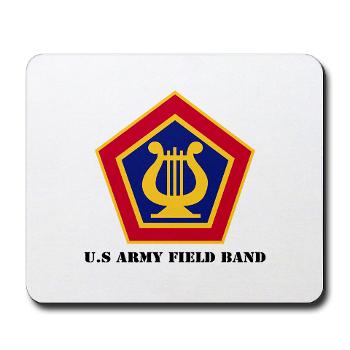 USAFB - M01 - 03 - U.S Army Field Band with Text - Mousepad