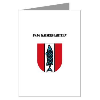 USAGKaiserslautern - M01 - 02 - USAG Kaiserslautern with Text - Greeting Cards (Pk of 10)