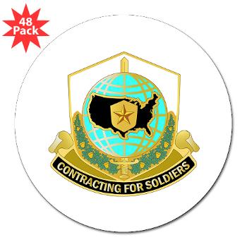 USAMI - M01 - 01 - DUI - USA Mission and Installation Contracting Cmd - 3" Lapel Sticker (48 pk)